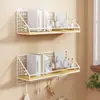 Estante de almacenamiento de pared para dormitorio, habitación de estudiante, litera, cesta colgante de pared sin perforación para aperitivos y artículos varios