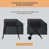 Amazon más vendido 22 pulgadas (aproximadamente 55.9cm) cubierta de soporte para bandeja de horno 600D a prueba de viento, impermeable y a prueba de polvo