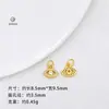 Pendente Folha de Ginkgo Retro Banhado a Ouro Zircônia Prata Pingente Olho Cravejado com Diamante Colar Pulseira Acessórios de Joias DIY Materiais