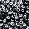Cuentas de resina planas redondas con agujero, cuentas de ojo de pez, ojo turco para joyería DIY, cuentas para pulseras, accesorios de cuentas sueltas al por mayor