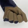 Guantes de soldadura suministro al por mayor puntual guantes de cuero de capa superior lisa guantes ignífugos con aislamiento térmico resistentes al desgaste venta al por mayor