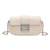 Bolso bandolera para mujer, novedad de 2023, de alta gama, con cadena y cierre, bandolera pequeña cuadrada.