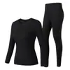 Conjunto inteligente de calefacción para otoño e invierno, forrado de forro polar y engrosado, ropa interior térmica USB, ropa para el hogar, estilo para parejas