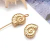 Accesorios para joyería DIY chapado en cobre oro real 18k serie oceánica colgantes pequeños delfín estrella de mar tortuga pulsera collar colgante