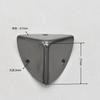 Caja de Chapa Metálica Vintage de 25/30/40 mm, Caja de Regalo, Protectores de Esquina para Embalaje, Protectores de Esquina de Cuatro Lados para Decoración de Caja