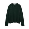 Comercio exterior transfronterizo ropa de mujer 2025 primavera estilo europeo y americano punto plano manga larga cuello redondo casual simple suéter 3519115