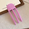 Temperamento Artefacto de la Parte Superior Craneal Alta Pinza para el Cabello Diaria Natural Esponjosa Flequillo Frontal Clip Moda Sencillo Accesorios para el Cabello para Viajeros Tocado