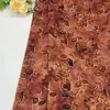 Estampado Floral en RelieveTela Estampada con Flores Doradas para Vestido Qipao de Mujer Chaleco Tela Floral Retro