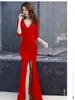 Roupas de Trabalho para Boate Vestido Sexy 2026 Novo Estilo Preto Slim-Fit Decote em V Profundo Vestido de Festa Vestido Emagrecedor de Alta Qualidade