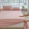 Sábana de Cama Nueva de Color Sólido de una Sola Capa, Estilo Sencillo para el Hogar y el Dormitorio, Transpirable, Amigable con la Piel y Cómoda Ropa de Cama, Pieza Única