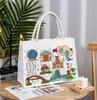 Bolsa Tote Cultural e Criativa Beihai Bolsa de Lona Tridimensional Bolsa de Mão de Lona de Grande Capacidade Fabricante de Bolsa de Lona para Exposições Atacado