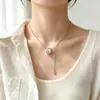Collar Estilizador de Cintura Yinzheng para Mujer, Plata Pura S999, Estilo Exquisito de Lujo Ligero, Cadena Versátil de Moda Sencilla de Nicho con Borla para Clavícula