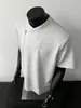 Directamente del fabricante: Camiseta de Manga Corta con Cuello Diagonal Pesado y Cremallera para Hombre y Mujer, Diseño de Verano con Cuello Alto, Hombro Normal, Top de Manga Media