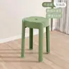 Banco de Plástico Moderno Minimalista Silencioso Antideslizante Sala de Estar Mesa de Comedor Banco de Comedor Apilable Uso Doméstico Banco Engrosado Silla Alta
