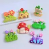 Flor Grande Champiñón Dibujo Animado Hecho a Mano DIY Pegamento de Crema Resina Accesorios Pequeños Agujero para Joyería Hebilla de Zapato Paquete de Materiales