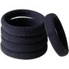 2026 4cm Prenda de Cabelo Preta Elástico Anel de Toalha Elástico de Alta Elasticidade Cordão Durável para Acessório de Cabelo Alta Elasticidade