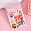 Pegatinas 5D tridimensionales con relieve para niñas, dibujos animados infantiles, autoadhesivas, impermeables, decoración DIY para funda de teléfono, patrones pequeños