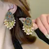 Pendientes de plata para mujer, estilo coreano, con explosiones en vivo, de alta gama y de lujo.