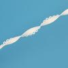 1,2cm Banda Elástica com Pontos Pretos e Brancos Borda Ondulada de Botão Banda Elástica de Coroa de Nylon Lingerie Lingerie Banda para Bainha