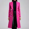 Chaqueta Casual Europea y Americana Moda Otoño e Invierno Estilo Retro Ceñida a la Cintura Ajustada de Cuerpo Largo Manga Larga Chaqueta de Traje Ropa Femenina Transfronteriza