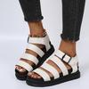Novedad Verano 2024 Sandalias para Mujer Tallas Grandes Hebilla Casual Zapatos de Playa Plataforma Transfronterizo Tallas Grandes Planas Sandalias Martin