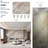 Pared de Fondo de TV de Piedra Sinterizada 1200x2700 Encimera de Piedra Sinterizada Baldosa de Mármol Blanco Veta Continua Piedra Sinterizada al por Mayor