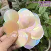 Cuentas Redondas de 30 mm para Coser a Mano, Agujero Único, Fantasma Mate, Lentejuelas de Colores, Joyería Hecha a Mano, Aretes, Cuentas Hechas a Mano