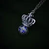 Colgante de Corona de Plata de Ley 925 Tendencia Versátil Pareja Femenina Diseño de Nicho Lujo Ligero Estilo Coreano Colgante Moda Venta al por Mayor