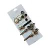 Horquilla de verano personalidad moda tocado metal geométrico accesorios para el cabello estilo INS clip Nueva Horquilla Oso de 6 piezas
