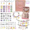 Pulsera de Cuentas Estilo Bohemio Kit para Hacer Manualidades Accesorios de Joyería Creativos Materiales con Caja de Regalo de Almacenamiento Portátil