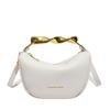 2025 Nuevo Bolso de Empanada de Luna Simple y de Moda Tendencia Otoñal para Mujer Bolso de Hombro Único Bolso de Axila para Mujer