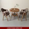 Conjunto de Mesa e Cadeiras de Lazer de Três Peças com Armazenamento de Camada Dupla, Mesa Redonda Pequena para Apartamentos Pequenos, Varanda de Lazer, Sala de Estar e Área de Reunião