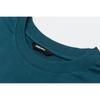 ANNONES Sentido del Diseño Logotipo Básico Estampado Camiseta Americana Pesada de Media Manga para Hombre Holgada Algodón Puro Manga Corta AT58