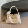 Bolsa Tote Estampa de Leopardo para Mulheres Bolsa de Grande Capacidade 2026 Nova Outono Leve Versátil Casual para Escola Trabalho com Alça de Ombro