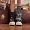 Aumento de Altura Interno Yueyu 6,5 cm Tênis de Cano Alto Versátil de Lona para Mulheres Sapatos Respiráveis com Solado Grosso para Aumentar a Altura para Mulheres