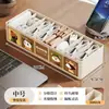 Organizador de cables de datos compartimentado, caja de gestión de cables de escritorio, caja de almacenamiento y organización para adaptadores de corriente, cargadores de teléfono y enchufes de auriculares