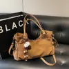Bolso Nicho Estilo Coreano para Mujer 2026 Nuevo Otoño e Invierno Gran Capacidad Bolso de Mano para Viaje Bolso Bandolera Versátil Retro
