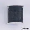 Coreia do Sul Fio de Cera Venda Negra 2,0 mm Comprimento de Corte em estoque Proteção Ambiental Corda para Pulseira de Cera Corda para Colar da Coreia do Sul