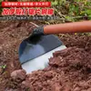 Herramienta para deshierbar, especializada para labrar y deshierbar, herramienta agrícola engrosada de acero completo, ancha para cavar tierra al aire libre y recuperación de tierras, mango largo para uso agrícola