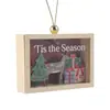 Decoración Navideña de Madera para Escritorio, Colgante, Caja de Adornos, Elk Tridimensional de Alta Gama, Decoración Colgante, Arreglo