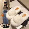 Chinelos de algodão de uma tira versáteis para casa, moda de celebridade da internet, estilo fada, absolutamente lindos, chinelos de algodão confortáveis, novo estilo Outono/Inverno 2026, para usar ao ar livre