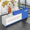 Caja registradora mostrador de bar de empresa esquina pintura mostrador frontal recepción peluquería salón de belleza banda de luz mostrador simple