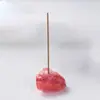 Soporte para Incienso de Piedra Cruda de Cristal Natural Decoración del Hogar Piedra de Aromaterapia Quemador de Incienso para Ofrenda a Buda Base de Soporte para Incienso Accesorios de Muebles de Cristal