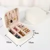 Caja de Joyería Caja de Almacenamiento Portátil Organizador de Aretes y Joyas Caja para Collares Exquisita Mini Caja de Nuevo Estilo Almacenamiento de Gama Alta