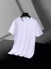 Camiseta de manga corta de secado rápido y fresca de seda de hielo para hombre, ropa deportiva fina, transpirable, de media manga, holgada y combinable de verano.