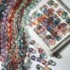 Venta al por mayor de cuentas de cristal de 10 mm para fútbol, bolas de cristal sueltas, material para collar y pulsera de cuentas hecho a mano.