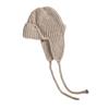 Gorro de lana estilo coreano para mujer, gorro con orejeras para otoño e invierno, gorro pequeño con aspecto de cara, gorro de punto cálido combinable estilo japonés 2023, gorro con circunferencia de cabeza grande