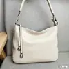 Bolsa Feminina Transfronteiriça de Couro Genuíno 2026 Bolsa de Ombro Transversal de Couro Bovino de Primeira Camada Bolsa Pequena Feminina Versátil Leve