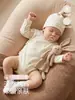Macacão para Bebê Recém-Nascido Primavera e Outono Camada Dupla Proteção da Barriga Peça Única Roupa de Dormir Body Triângulo para Bebê Recém-Nascido Roupa Íntima de Base