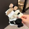 Pinza para el pelo de punto de color cálido con lazo para Otoño e Invierno, para flequillo y cabello suelto, Pinza Bb Pasador Accesorio para el Cabello